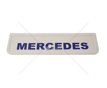 Zástěrka - lapač MERCEDES 600x180mm, bílý, modrý nápis