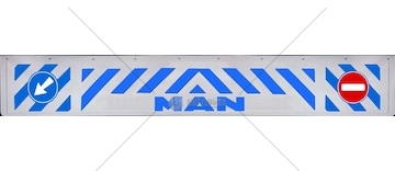 Zástěrka - lapač přední MAN 2400x350mm, modrá