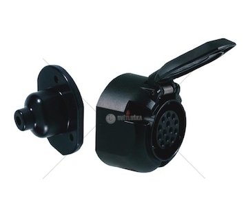 Zásuvka 12V 13 PIN plastová SERTPLAS E2313