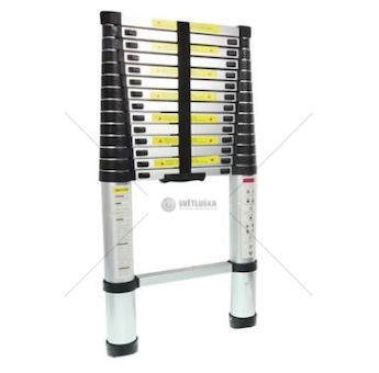 Žebřík teleskopický 4,4m hliníkový 15 stupňů