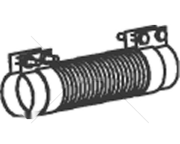 Zvlněná trubka, výfukový systém DINEX DIN53274