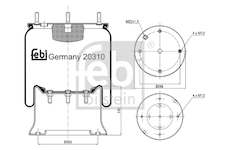 Mech, pneumaticke odpruzeni FEBI BILSTEIN 20310