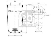 Mech, pneumaticke odpruzeni FEBI BILSTEIN 20940