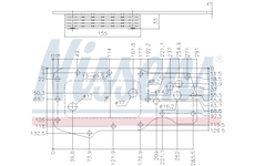 Olejový chladič, motorový olej NISSENS 91130