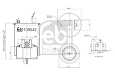 Mech, pneumaticke odpruzeni FEBI BILSTEIN 109042