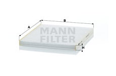 Filtr, vzduch v interiéru MANN-FILTER CU 2336