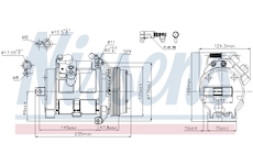 Kompresor, klimatizace NISSENS 89081