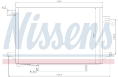 Kondenzátor, klimatizace NISSENS 940054