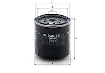 Olejový filtr MANN-FILTER W 920/82