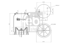 Mech, pneumaticke odpruzeni FEBI BILSTEIN 101281