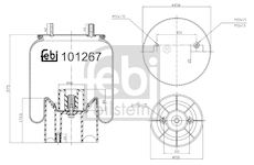 Mech, pneumaticke odpruzeni FEBI BILSTEIN 101267