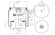 Mech, pneumaticke odpruzeni FEBI BILSTEIN 39381