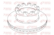 Brzdový kotouč REMSA NCA1226.20