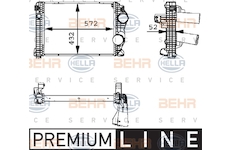 Chladič turba HELLA 8ML 376 723-791