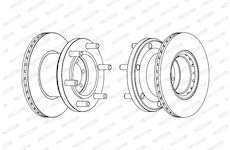 Brzdový kotouč FERODO FCR133A