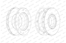 Brzdový kotouč FERODO FCR341A