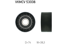 Vratná/vodicí kladka, klínový žebrový řemen SKF VKMCV 53008