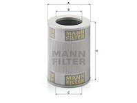 Filtr, pracovní hydraulika MANN-FILTER HD 15 001
