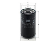 Filtr, pracovní hydraulika MANN-FILTER WD 11 001