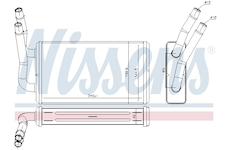 Výměník tepla, vnitřní vytápění NISSENS 71778