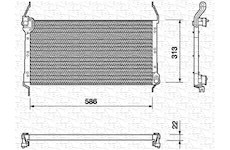 Kondenzátor, klimatizace MAGNETI MARELLI 350203115000