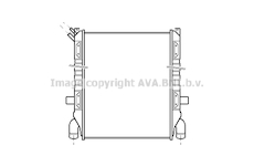 Chladič, chlazení motoru AVA QUALITY COOLING SC2003