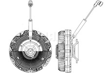Spojka, větrák chladiče MAHLE CFC 172 000P