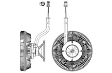 Spojka, větrák chladiče MAHLE CFC 218 000P