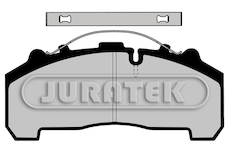Sada brzdových destiček, kotoučová brzda JURATEK JCP1000