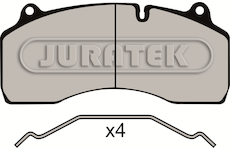 Sada brzdových destiček, kotoučová brzda JURATEK JCP119