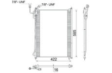 Kondenzátor, klimatizace MAHLE AC 285 000S