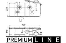 Vyrovnávací nádoba, chladicí kapalina MAHLE CRT 39 000P
