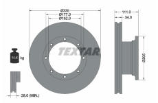 Brzdový kotouč TEXTAR 93102400