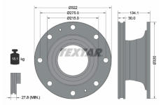 Brzdový kotouč TEXTAR 93324600