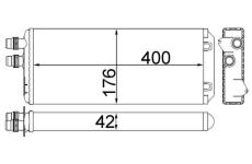 Výměník tepla, vnitřní vytápění MAHLE AH 249 000S