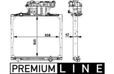 Chladič, chlazení motoru MAHLE CR 770 000P