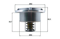 Termostat, chladivo MAHLE THD 6 86