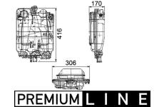 Vyrovnávací nádoba, chladicí kapalina MAHLE CRT 102 000P