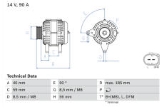 generátor BOSCH 0 986 042 700