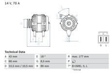 generátor BOSCH 0 986 045 541