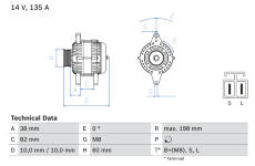 generátor BOSCH 0 986 082 190