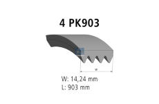 ozubený klínový řemen DT Spare Parts 7.54800
