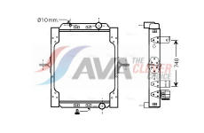 Chladič, chlazení motoru AVA Clever Choice RE2086