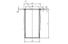 Vložený válec MAHLE 061 LW 00120 001