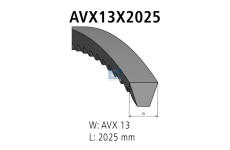 Klínový řemen DT Spare Parts 5.41507