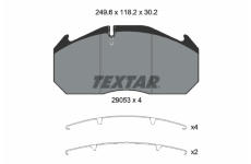 Sada brzdových destiček, kotoučová brzda TEXTAR 2905301