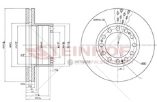 Brzdový kotouč STEINHOF SMT001001