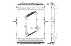 Chladič, chlazení motoru NRF NRF58404