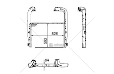 Chladič turba NRF NRF30223