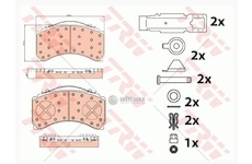 Deska brzdová 29244 trw 207x113,7x35 knorr sl7 zn mercedes actros mp4 od 2011 0225861_A